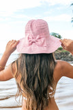 Bow Accent Bucket Sunhat-6 Colors