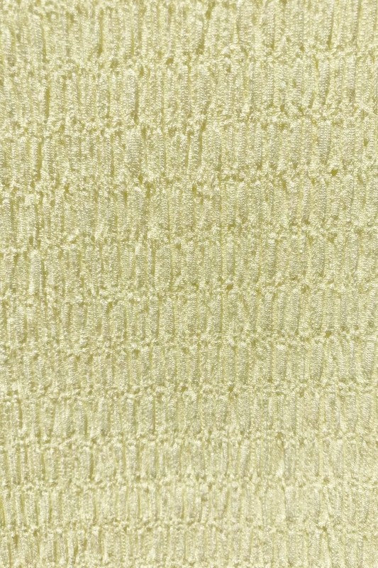 Crinkle Ditsy Floral Contrast Tunic