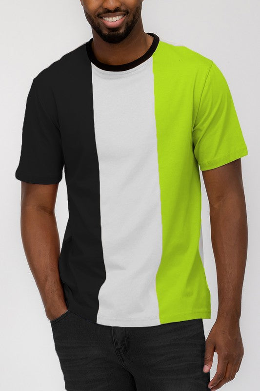Weiv Mens Color Block T Shirt- 4 Colors
