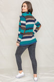 Stripe Elbow Patch Cardigan- 2 Colors