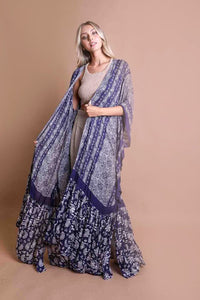 Paisley Tapestry Free Flow Kimono- 6 Colors