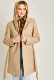 JQ Fleece Belted Hoodie Coat