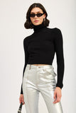 TURTLE NECK LONG SLEEVE TOP-2 COLORS