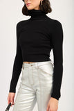 TURTLE NECK LONG SLEEVE TOP-2 COLORS