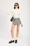 TURTLE NECK LONG SLEEVE TOP-2 COLORS