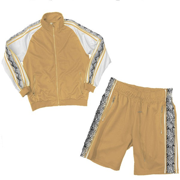 MEN'S SNAKE SIDE SHORTS TRACK SET- 3 COLORS