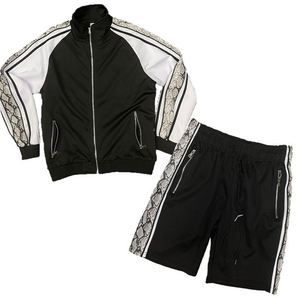 MEN'S SNAKE SIDE SHORTS TRACK SET- 3 COLORS