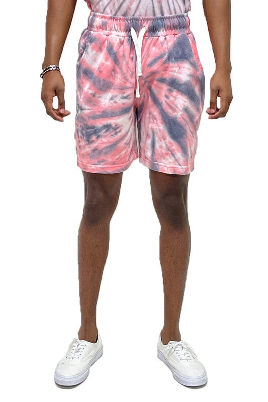 Men's Cyclone Pinwheel Tie Dyed Shorts-6 Colors