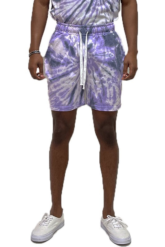 Men's Cyclone Pinwheel Tie Dyed Shorts-6 Colors