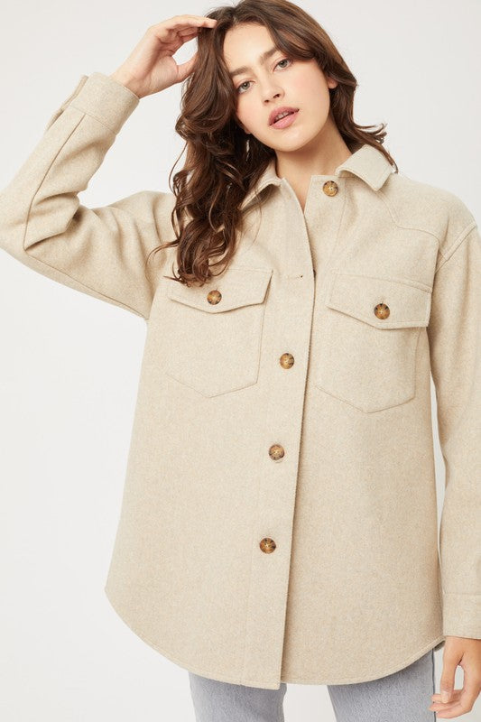 JQ Fleece Oversized Coat- 4 Colors