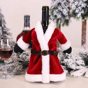 Santa Clause Wine Covers