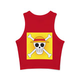 Custom Made One Piece Chopper Women's Micro Rib Racer Tank Top- 4 Colors