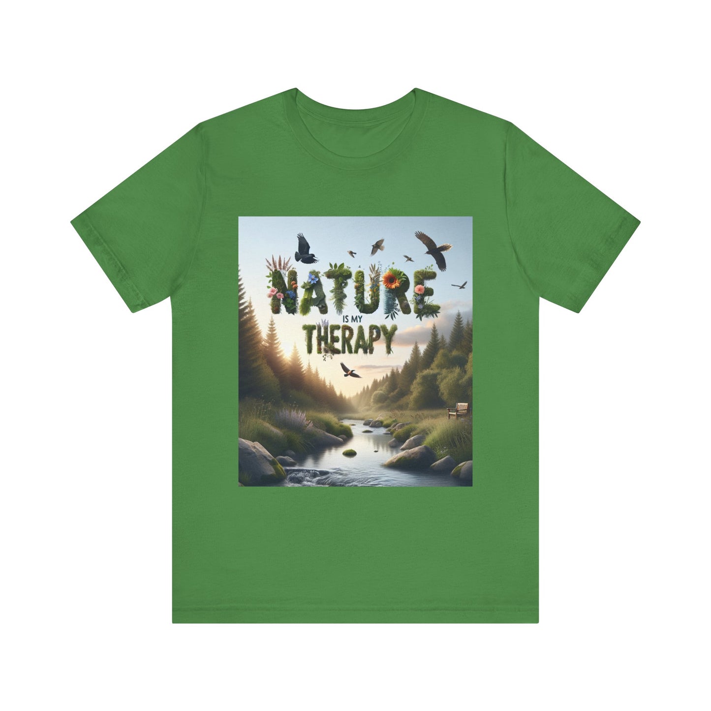 Nature is My Therapy Unisex Tee 2 - Eco-Friendly Comfort for Nature Lovers- 8 Colors