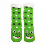 Frog Love - Women's Plush Slipper Socks