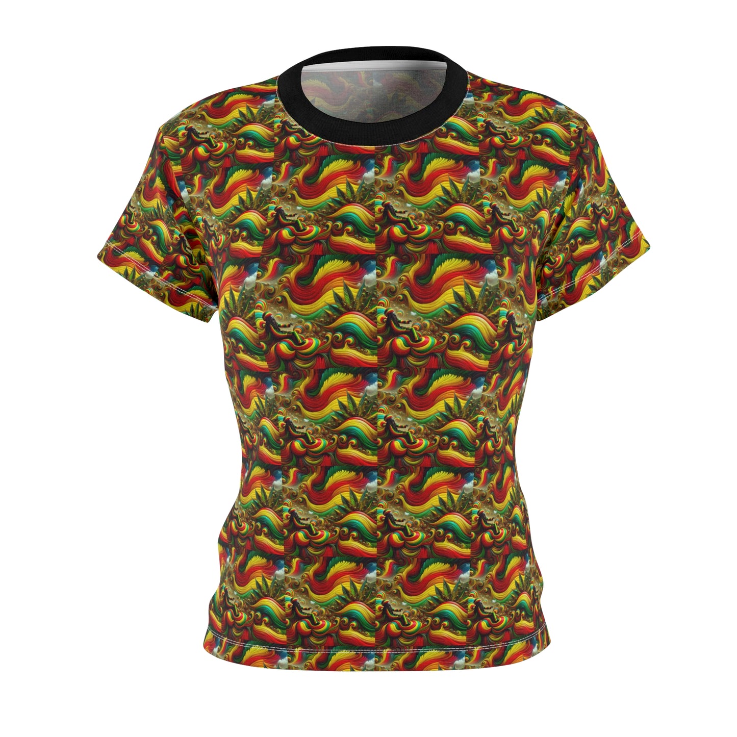 Surreal Rasta Vibe Women's Cut & Sew Tee