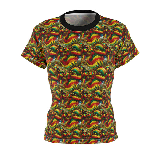 Surreal Rasta Vibe Women's Cut & Sew Tee