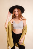 Contour Rib Knit Brami Lounge Top- 8 Colors