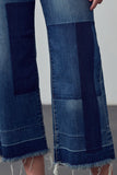Mid Rise Crop Flare Jeans