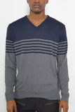 Weiv Mens Knit VNeck Pullover Sweater- 2 Colors