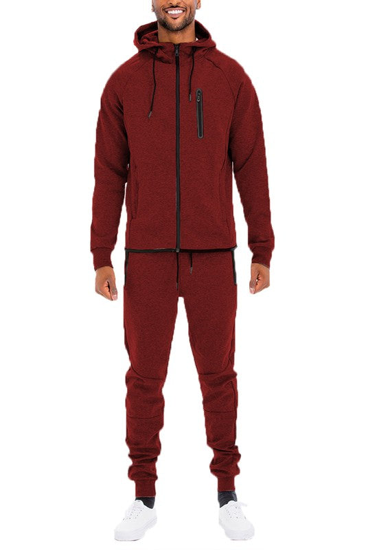 Men's Full Zip Sweat Pant Sweat Set-16 Colors