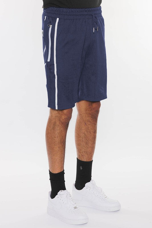 MEN'S TAPED STRIPE SHORTS-5 COLORS