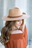 Wide Brim Panama Fedora Hat-4 Colors