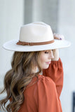 Wide Brim Panama Fedora Hat-4 Colors