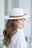 Wide Brim Panama Fedora Hat-4 Colors