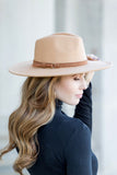 Wide Brim Panama Fedora Hat-4 Colors