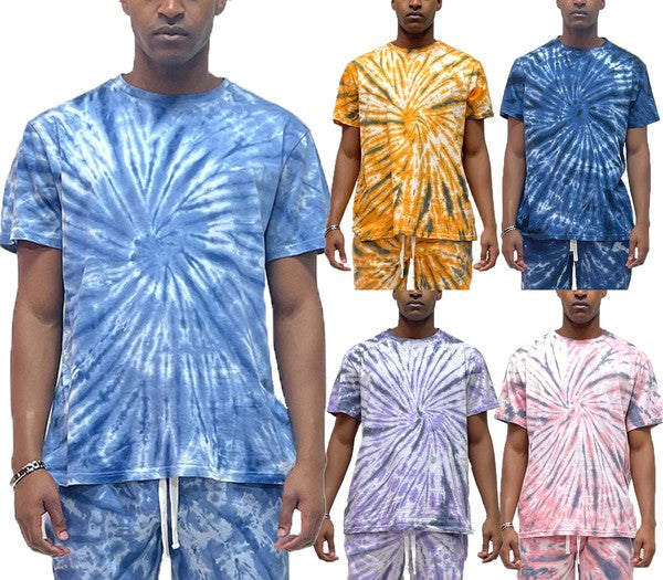 Men's Tie Dye Cotton T-Shirt-6 Colors
