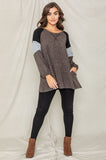 Color Block Sleeve A Line Tunic-4 Colors