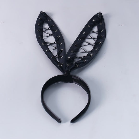BLACK BUNNY HEADBAND