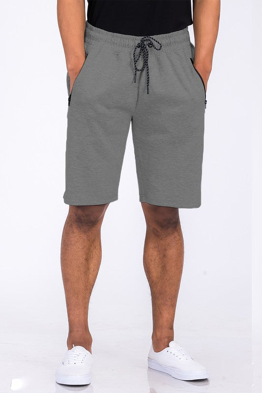 MEN'S COTTON BLEND LOUNGE SWEAT SHORTS-6 COLORS