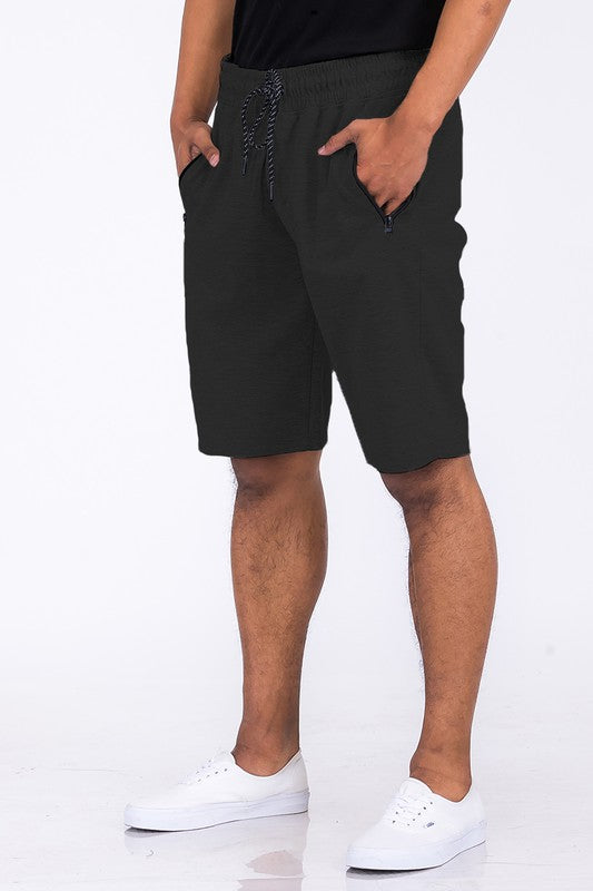 MEN'S COTTON BLEND LOUNGE SWEAT SHORTS-6 COLORS