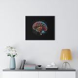 4D Brain Horizontal Framed Poster