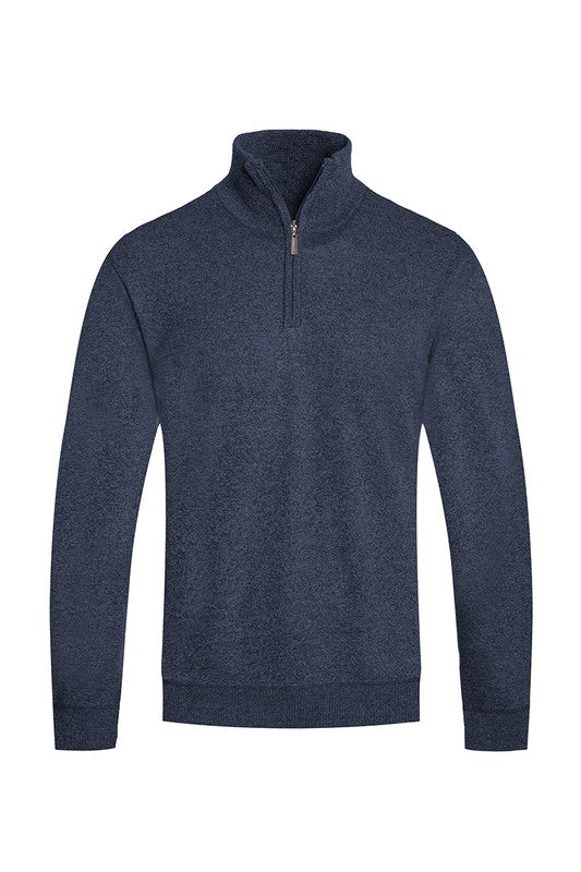 Weiv Men's Knit Quarter Zip Sweater-6 Colors