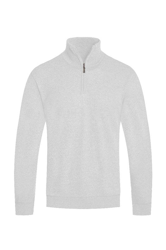 Weiv Men's Knit Quarter Zip Sweater-6 Colors