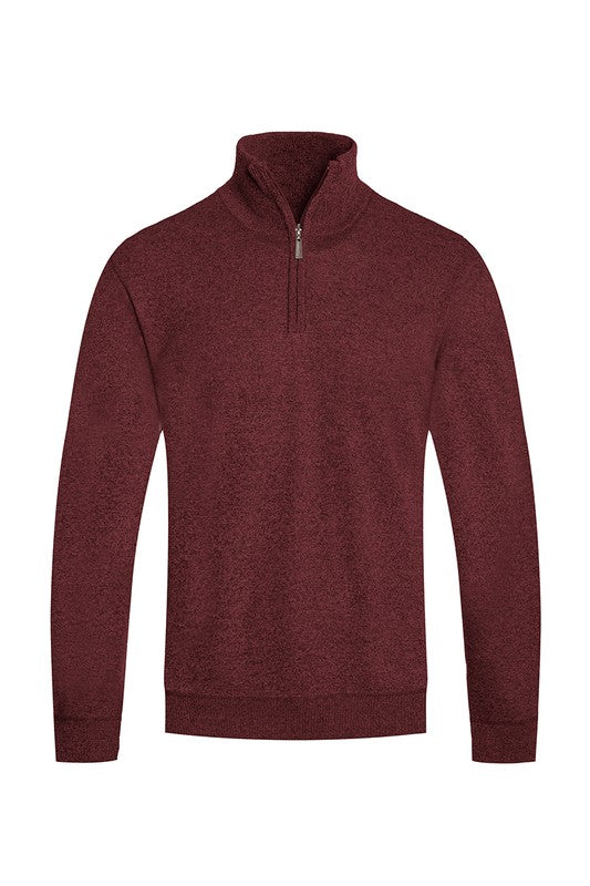 Weiv Men's Knit Quarter Zip Sweater-6 Colors