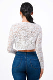 Long Sleeve Evening Lace Bolero- 5 Colors