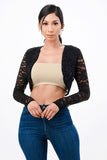 Long Sleeve Evening Lace Bolero- 5 Colors