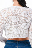 Long Sleeve Evening Lace Bolero- 5 Colors