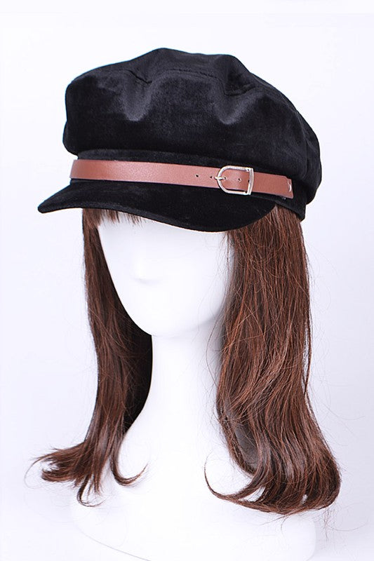 Velour Newsboy Hat-4 Colors