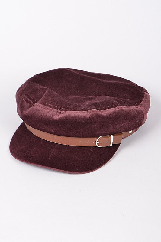 Velour Newsboy Hat-4 Colors