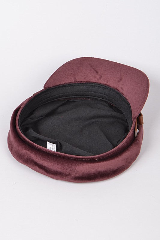Velour Newsboy Hat-4 Colors