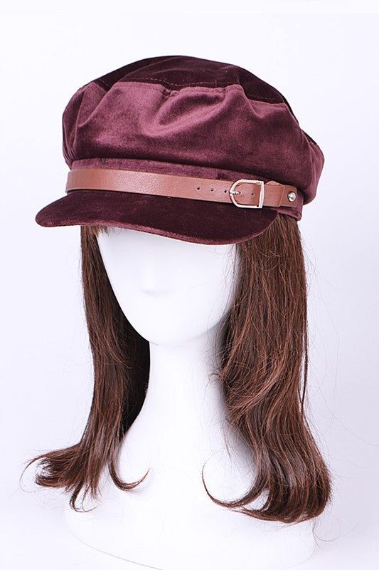 Velour Newsboy Hat-4 Colors
