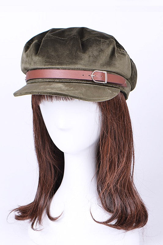 Velour Newsboy Hat-4 Colors