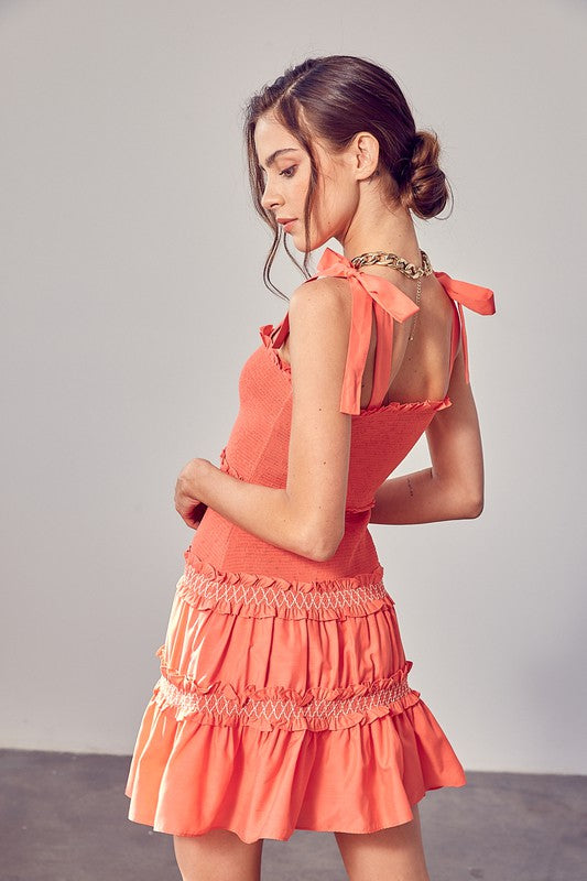 Smocked Tiered Dress-2 Colors