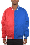 Men's Color Block Two Tone Varsity Jacket- 4 Colors
