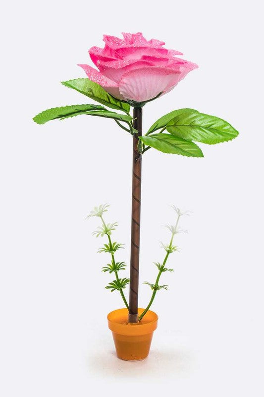 Glitter Rose Planter Iconic Pen 12-Set