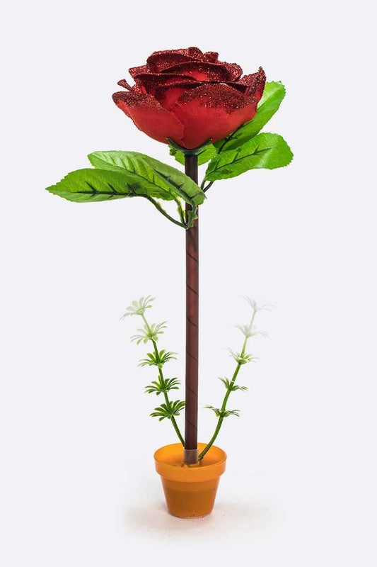 Glitter Rose Planter Iconic Pen 12-Set